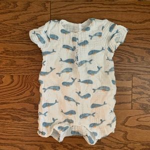 Soft and sweet Muslim Whale Romper | 12-18 Month